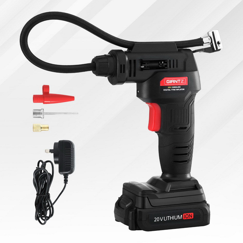 Giantz Cordless Tyre Inflator Portable Air Compressor Pump Digital LED