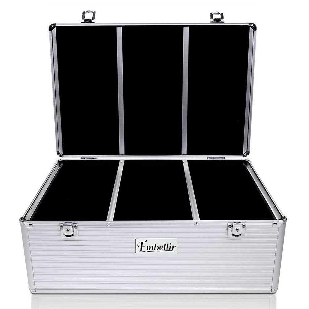 Embellir CD, DVD Case Box 500 Discs Aluminium Case