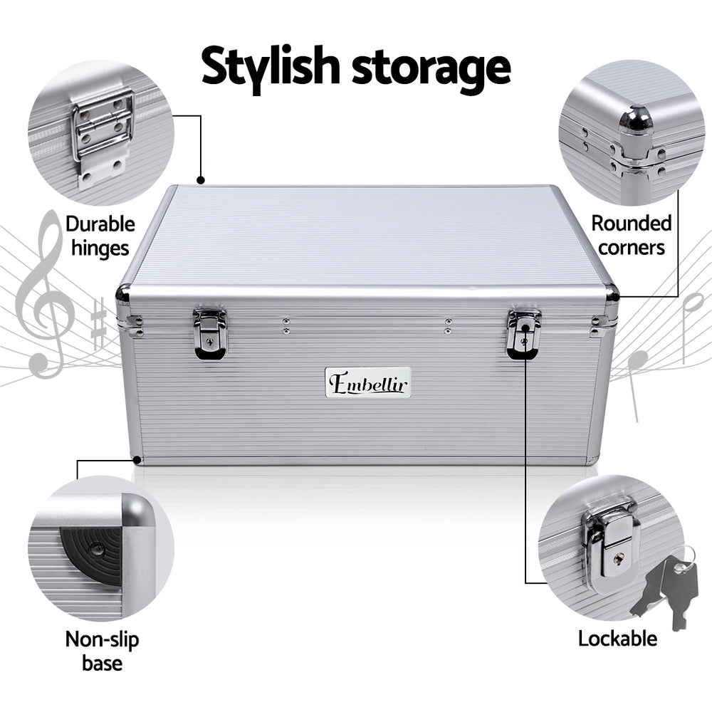 Embellir CD, DVD Case Box 500 Discs Aluminium Case