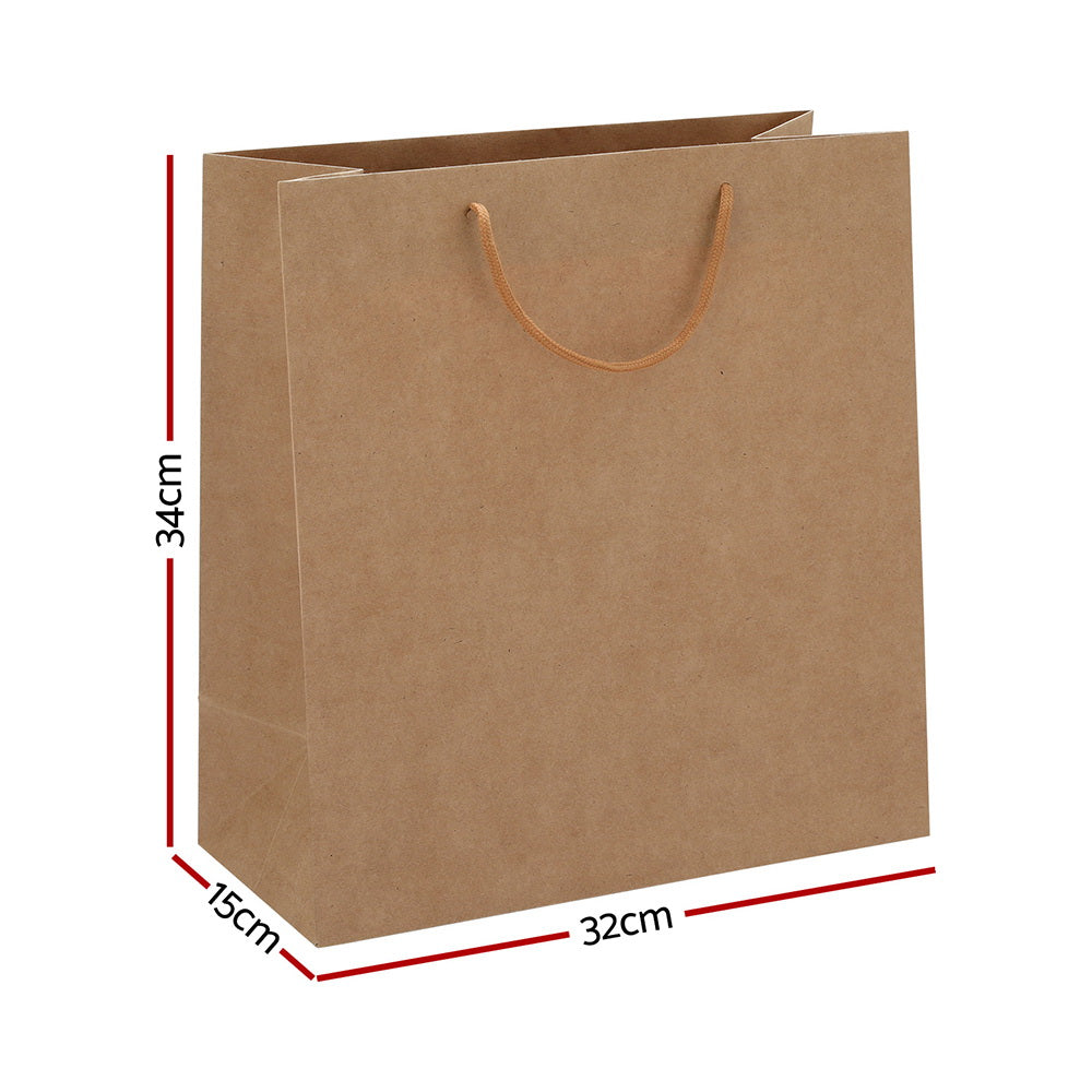Kraft Paper Bags Brown Shopping Retail Gift (100Pce)