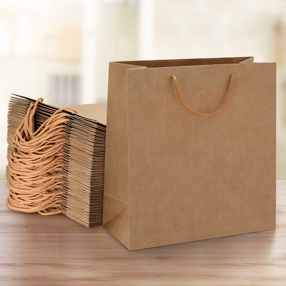 Kraft Paper Bags Brown Shopping Retail Gift (50Pce)