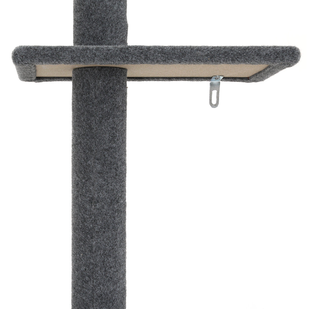 i.Pet Cat Tree 290cm Tower Scratching Post Floor to Ceiling Cats Bed Grey
