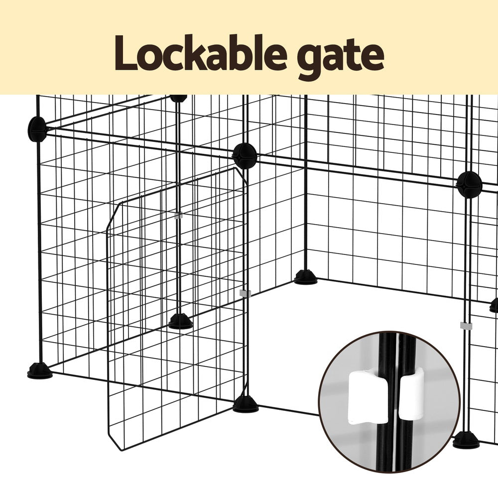 i.Pet Pet Dog Playpen Enclosure Cage 20 Panel Puppy Play Pen