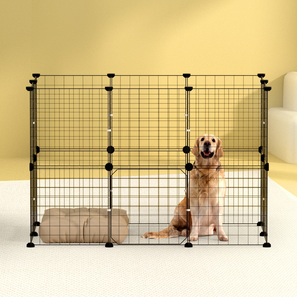 i.Pet Pet Dog Playpen Enclosure Cage 20 Panel Puppy Play Pen
