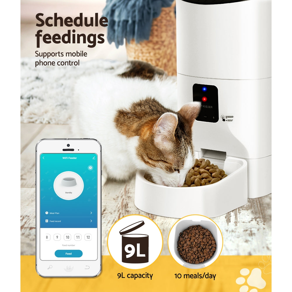 i.Pet Automatic Pet Feeder 9L Wifi Auto Dog Cat Feeder