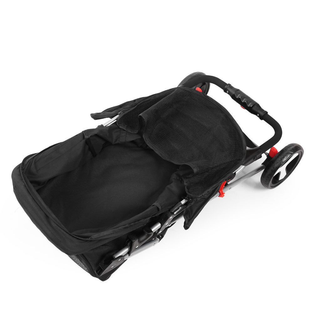 i.Pet Pet Stroller Dog Pram Cat Carrier Large Pushchair Foldable 3 Wheels