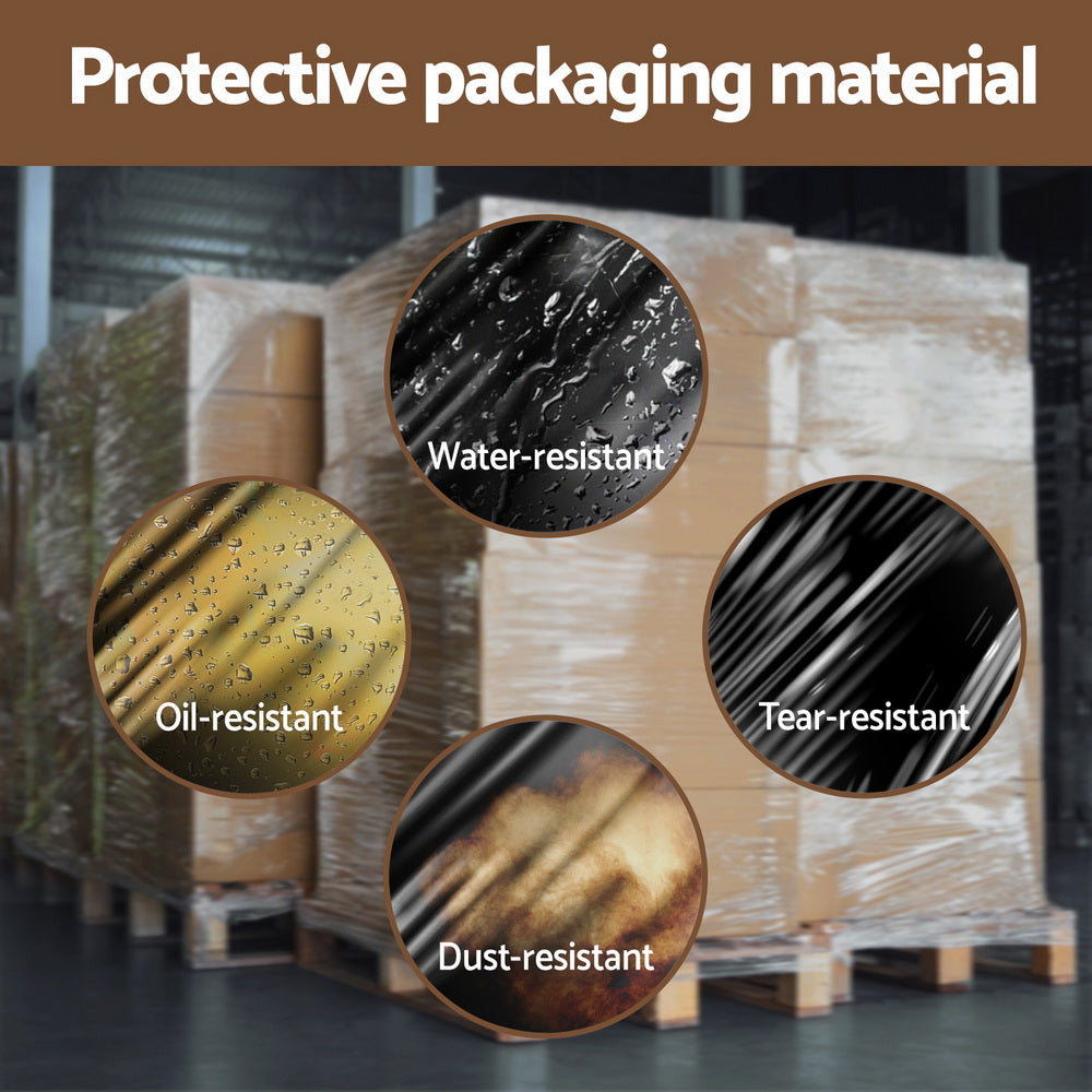 Stretch Film Shrink Wrap Rolls Package Material Black 400Mtr X 50cm