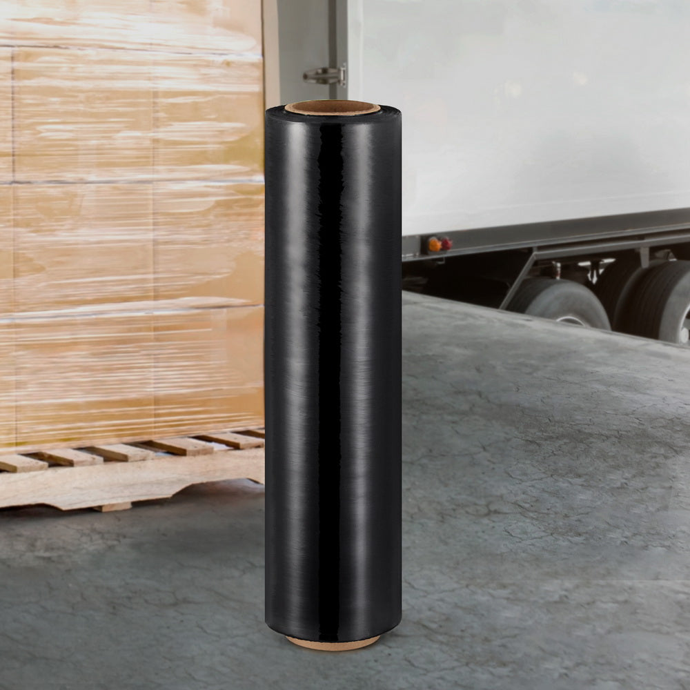 Stretch Film Shrink Wrap Rolls Package Material Black 400Mtr X 50cm
