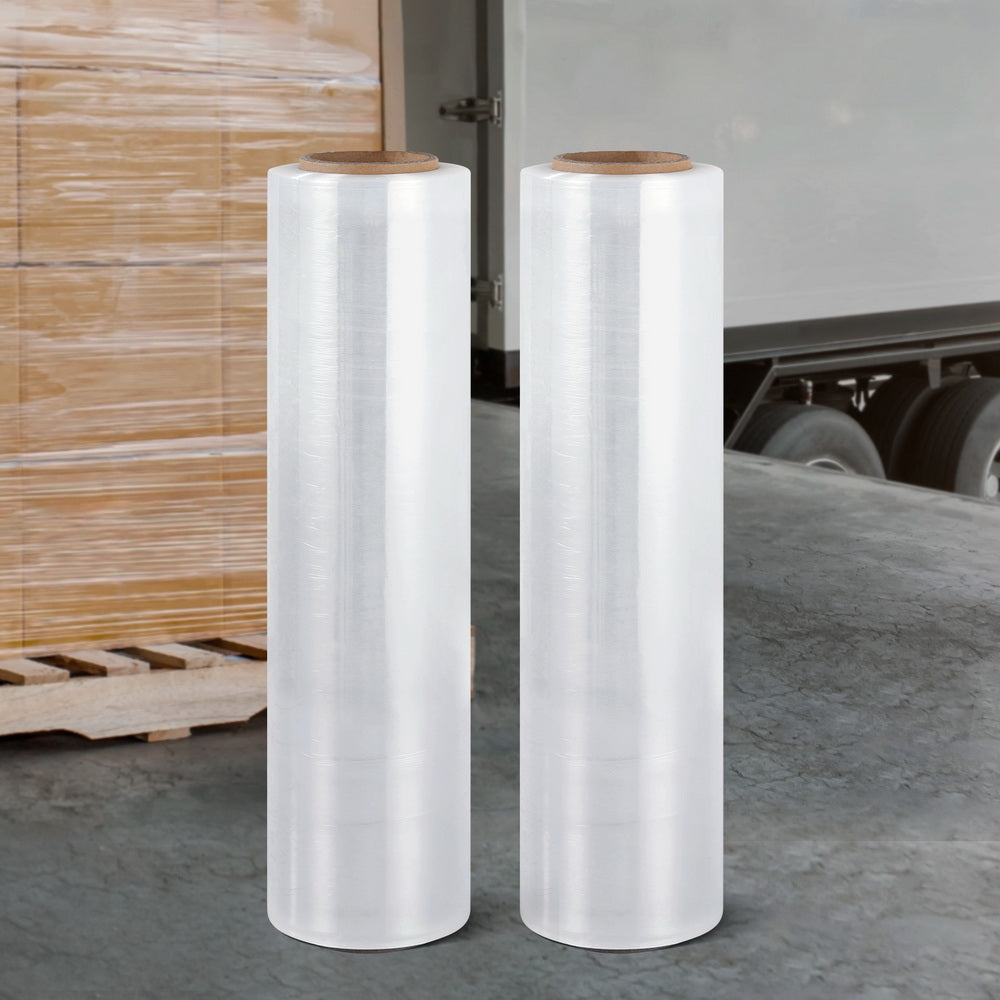 Stretch Film Shrink Wrap Rolls Package Material Warehouse 400MtrX50cm (2Pcs)