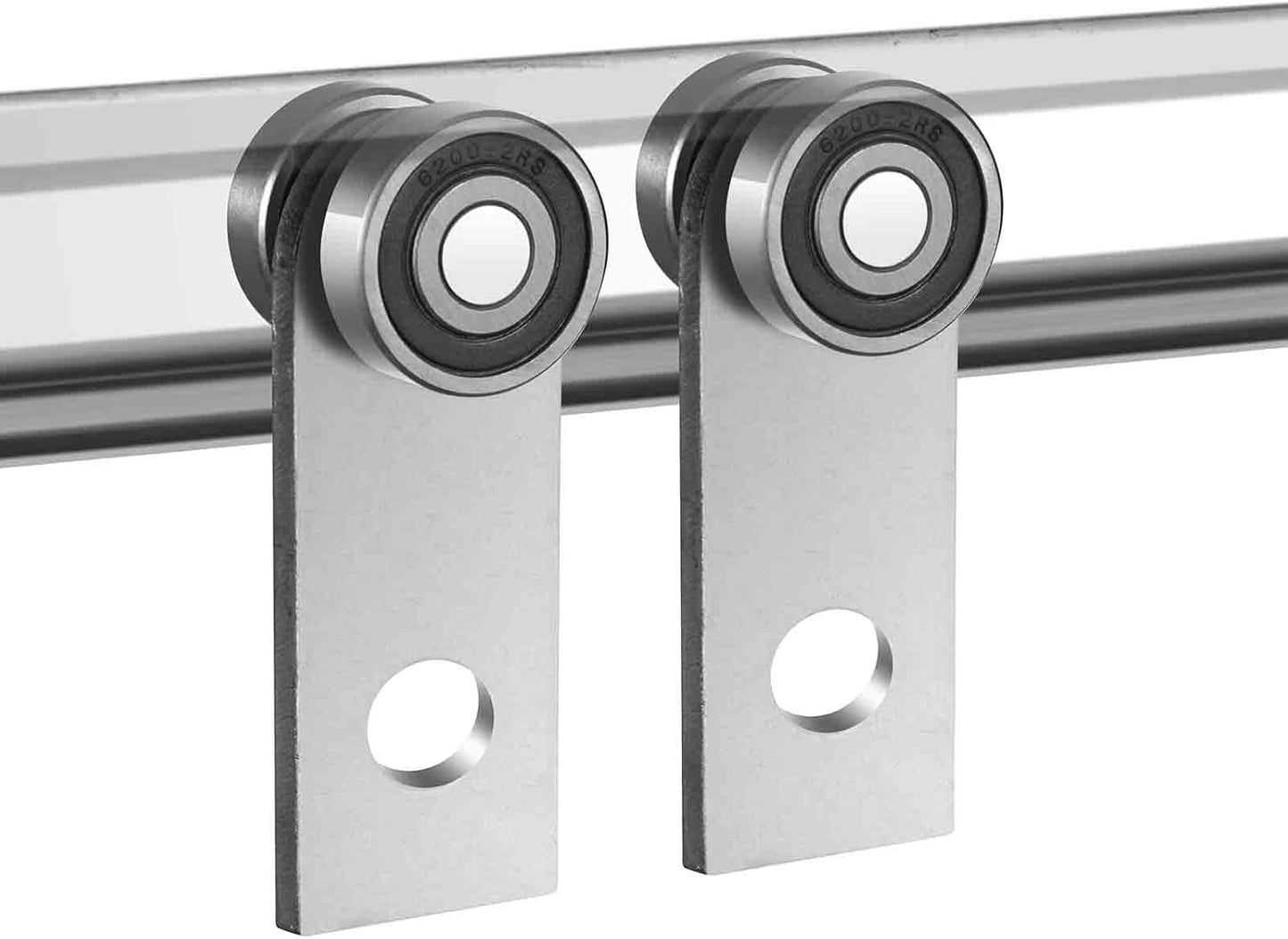 2Pcs 4 Wheel Trolley Assembly Rollers Four Bearing Trolley