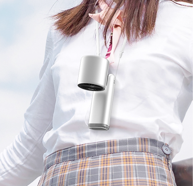 Portable Fan Handheld Mini Turbo Fan Battery White