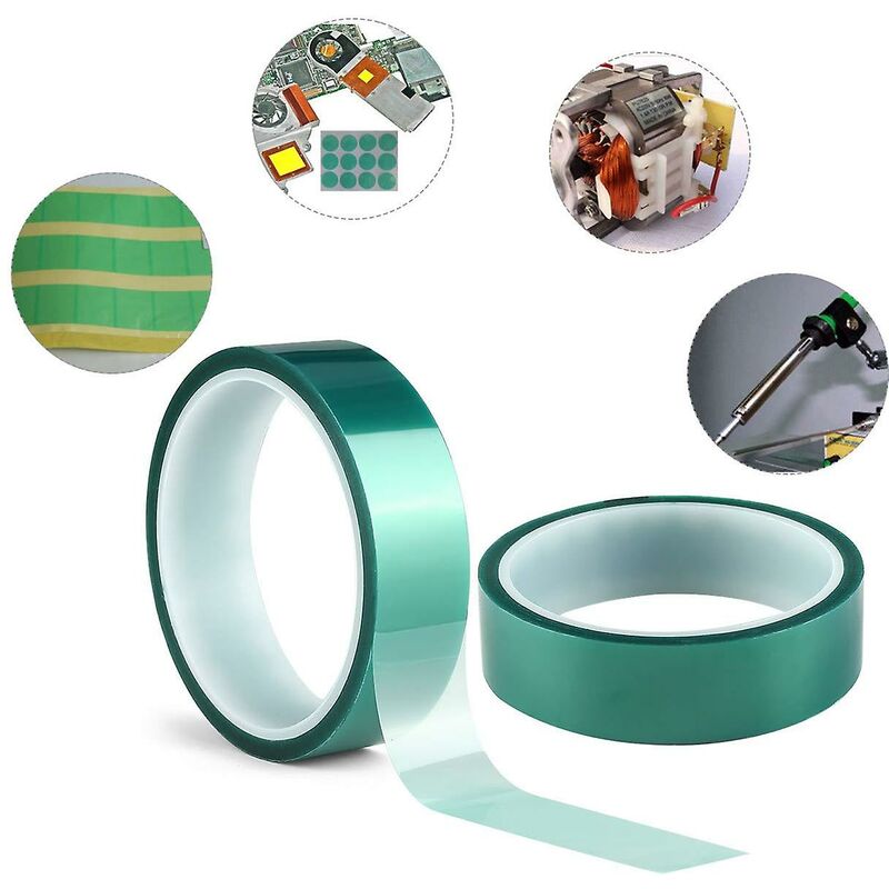 Green High Temperature Polyester Masking Tape Pet Powder Coated