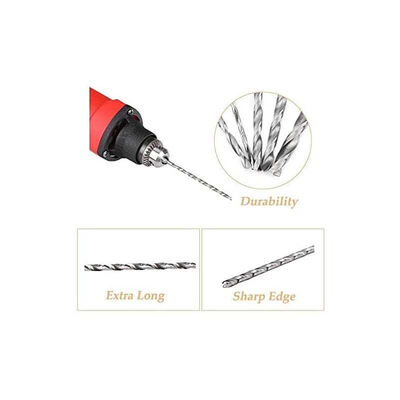 Extra Long Twist Drill Bit, Hss Twist Drill Bit Length 160Mm Drilling Tool