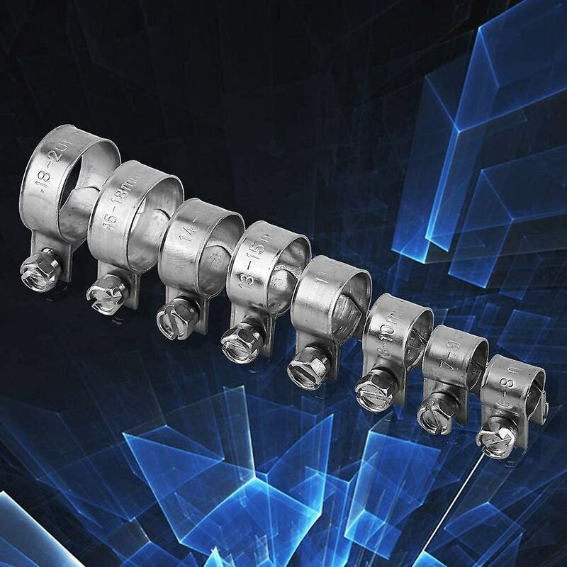 Heavy Duty Stainless Steel Fuel Hose Clamps 6Mm-20Mm Optional Size