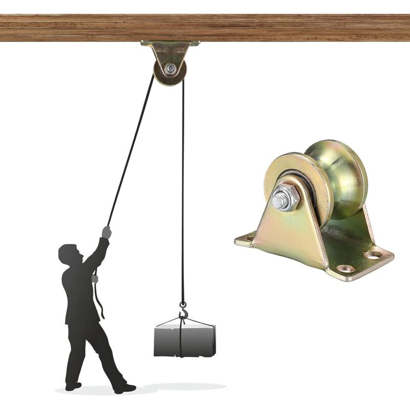Lifting Pulley, U-Groove Caster, Lifting Caster, Groove Wheel