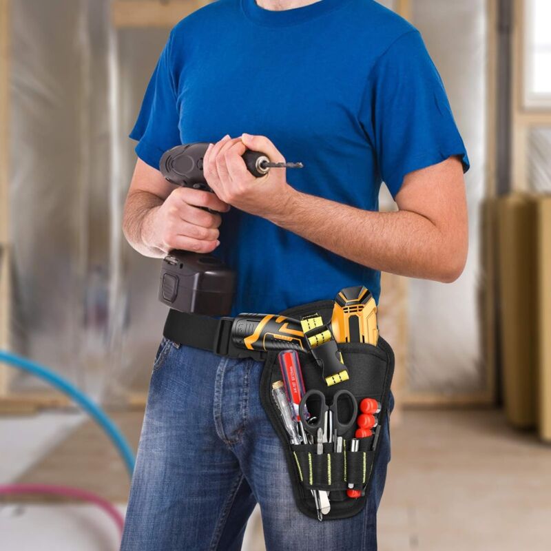 Tool Belt, Tool Holster Belt With Adjustable Belt
