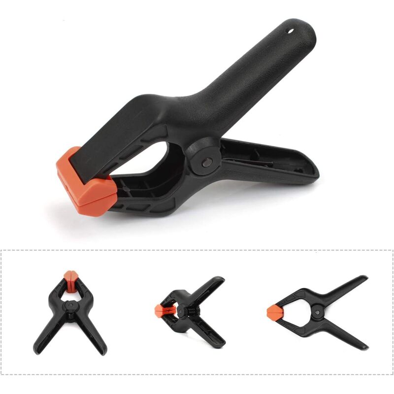 Plastic Spring Clamps, 8 Pieces, Opening Up To 25.4Mm, Clamp For Decoration, Woodworking And Photography Studio