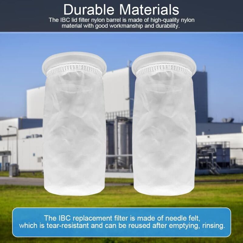 2 pcs Nylon Ibc Filter, Ibc Rainwater Tank Filter Washable Ibc Replacement Filter Nylon Lid Filter - Ibc Tank Lid