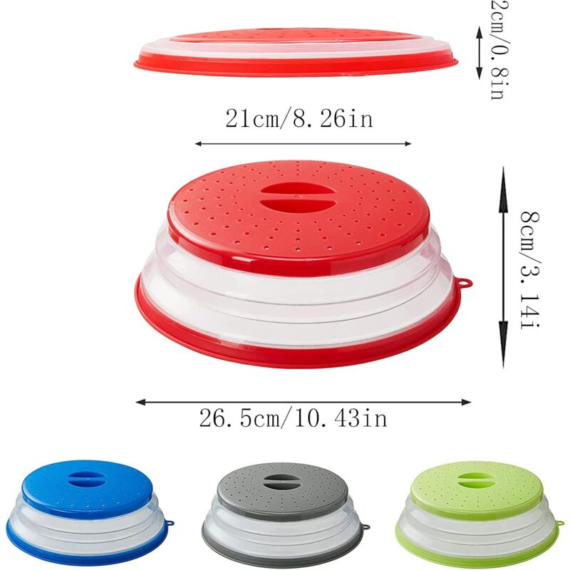 Foldable Microwave Cover, 2 Pieces Foldable Microwave Cover