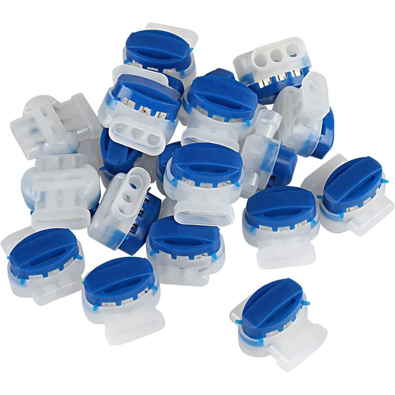 20 pcs Resin Filled Cable Connectors 3 Pole Terminal Blocks For RObotic Lawn Mowers
