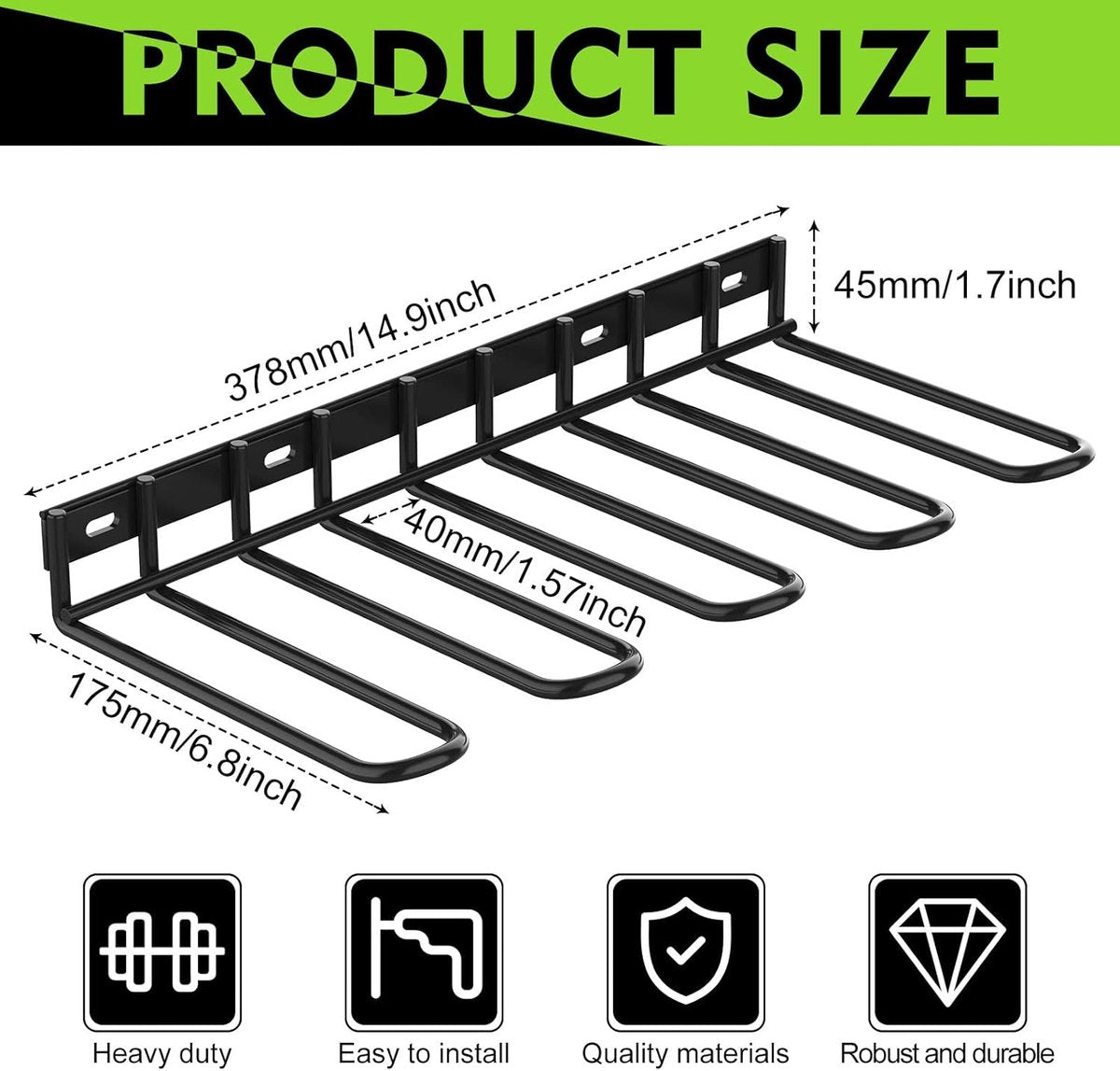 Tool Storage - Storage Rack - Wall Mount - Tool Rack - Tool Holder