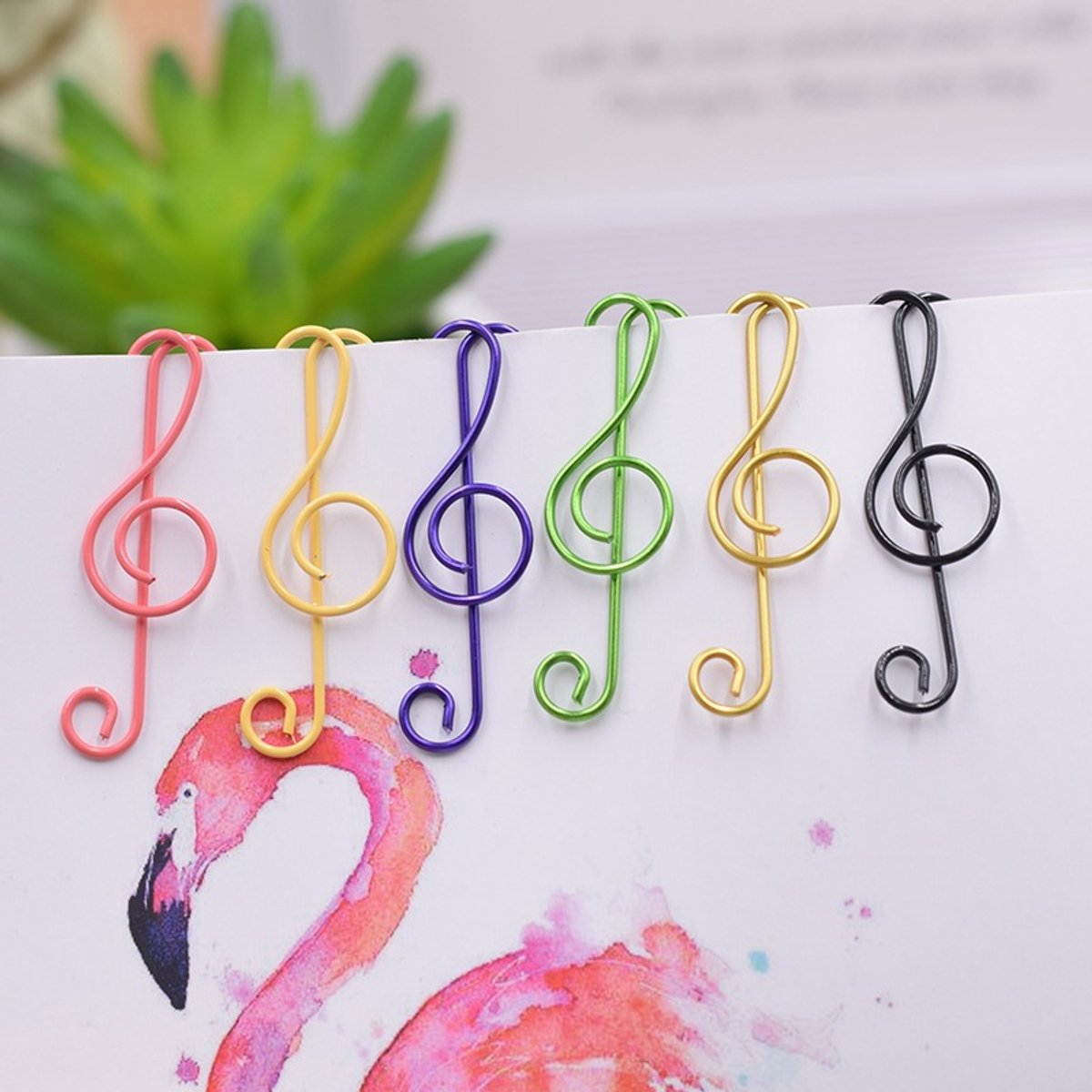Paperclips - Note Shape - Metal Paperclips - Office Supplies
