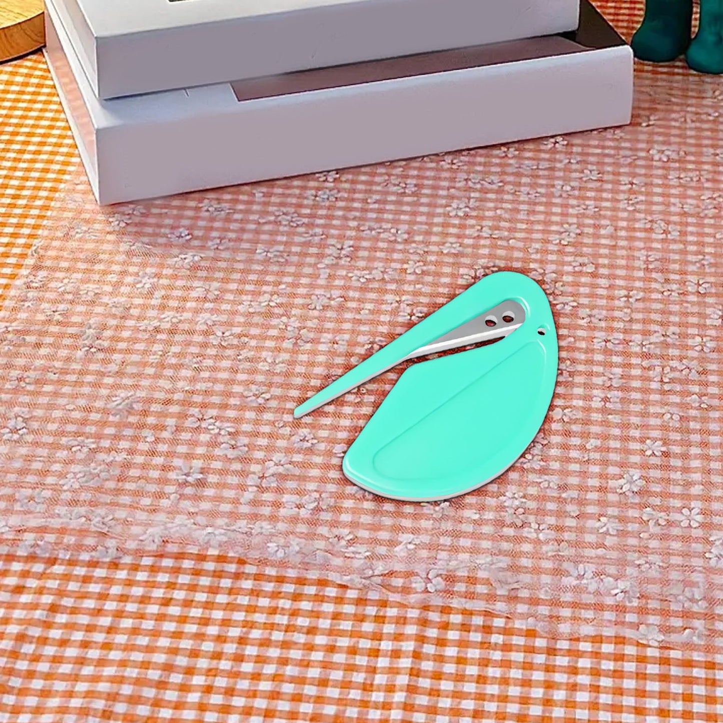 Letter Opener Envelope Slitter, Envelope Opener, Mail Opener, Wrapping Paper Cutter, Package Opener Green