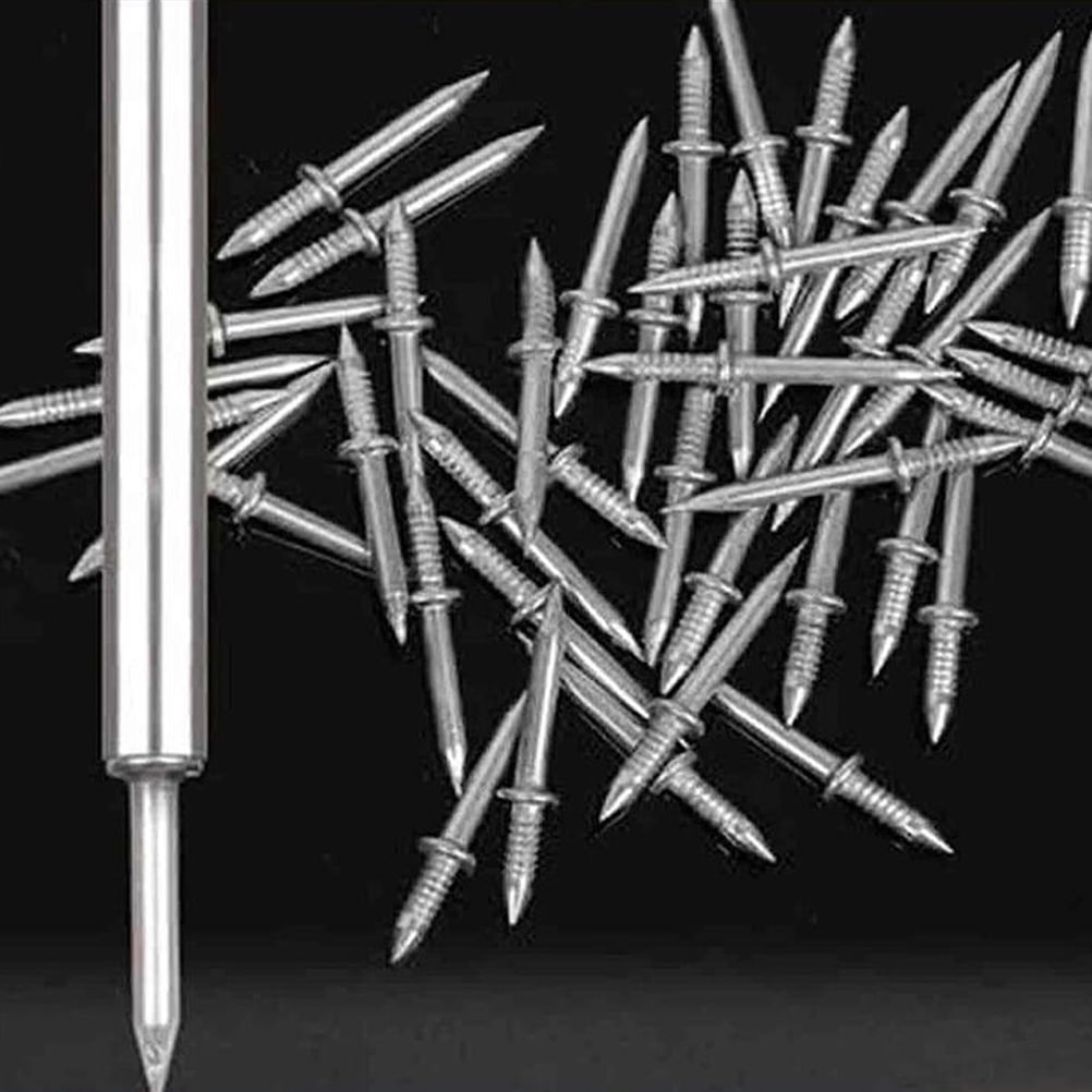 HOOWIFFY Double-Ended Iron Nails for Seamless Construction & Installation, Heavy-Duty Nails, 1 Set