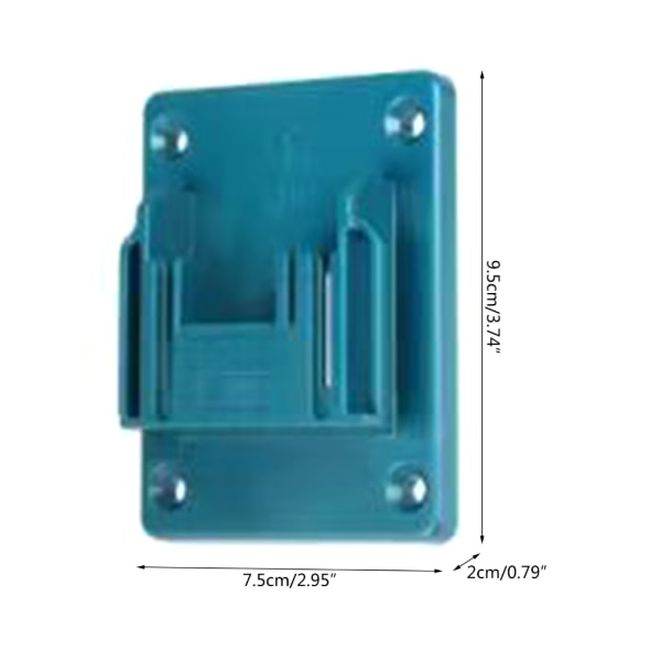 Set of 6 battery holders for Makita batteries: drill, wall mount for Makita
