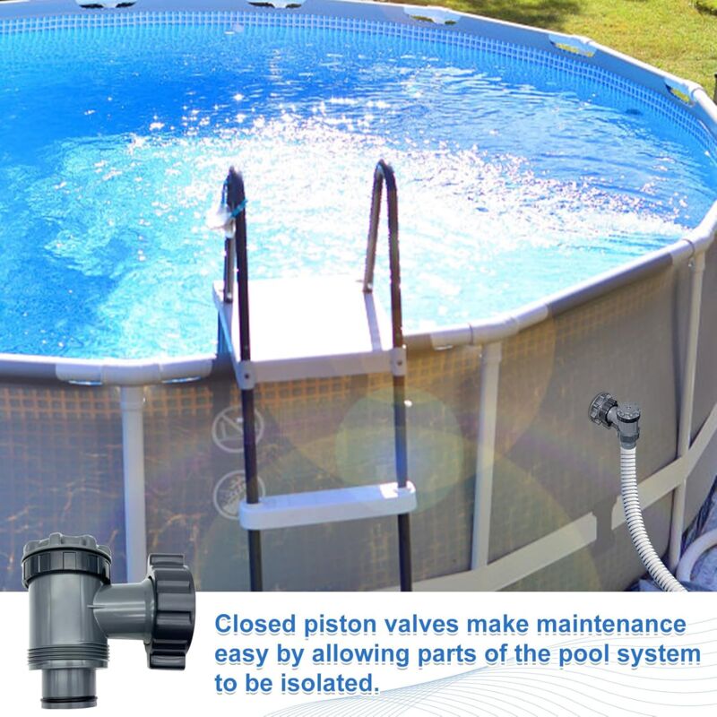 Inlet/Outlet Valve Compatible with Coleman, Intex, Bestway, Above Ground Pool