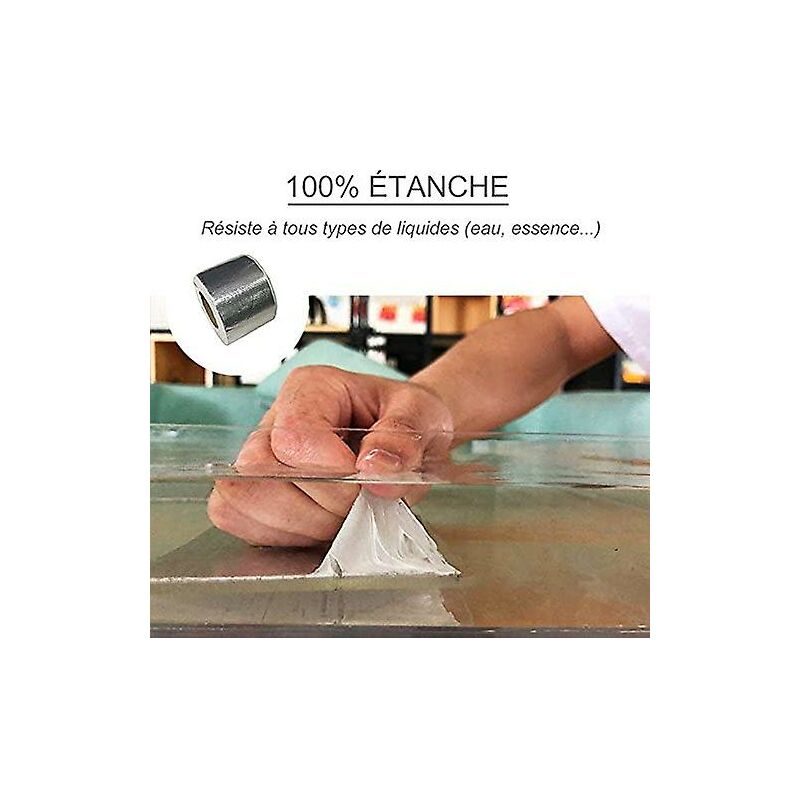 H/D Waterproof Tape w/Strong Grip for Cracks, Leaks, Holes (5CM5M)