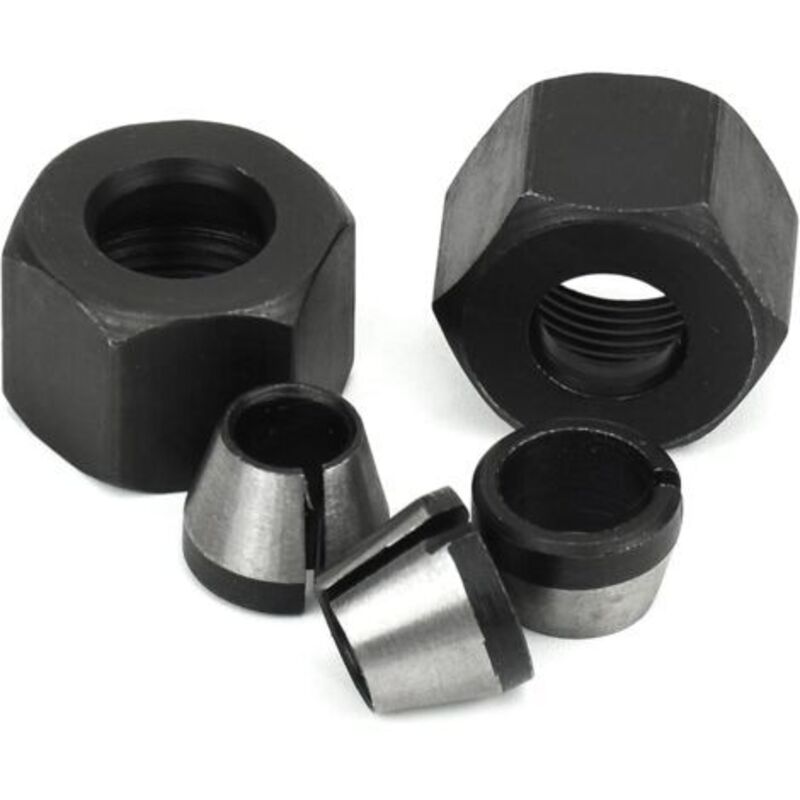 Milling Chuck - Set of 6, Countersunk Collet (6 mm, 6.35 mm, 8 mm),