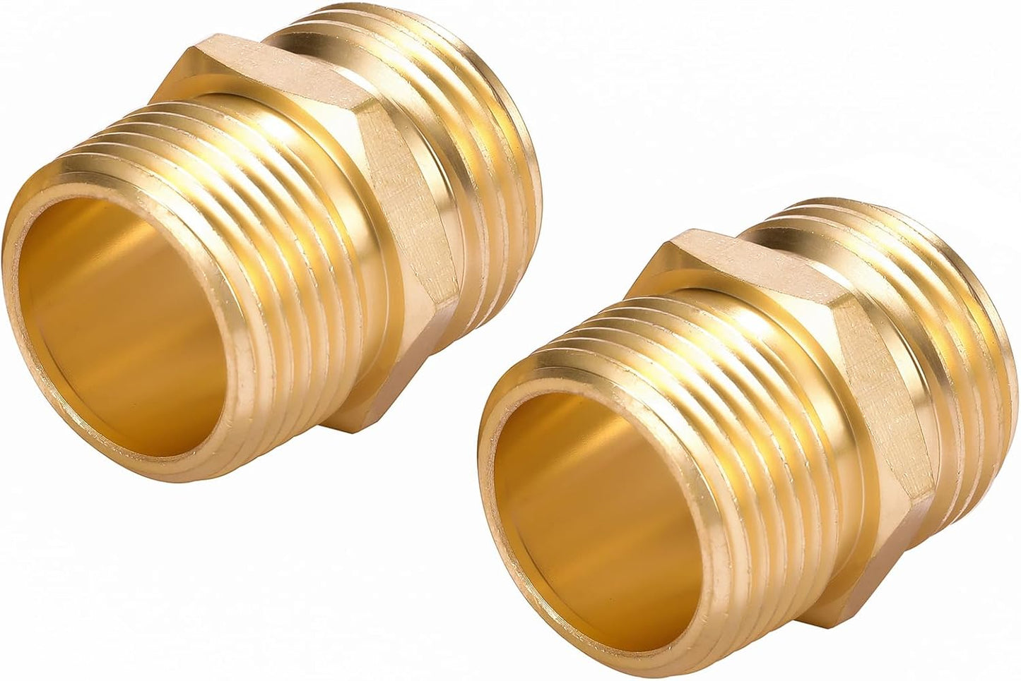 3/4" GHT to 3/4" NPT Male Connector, Brass Garden Hose Fitting