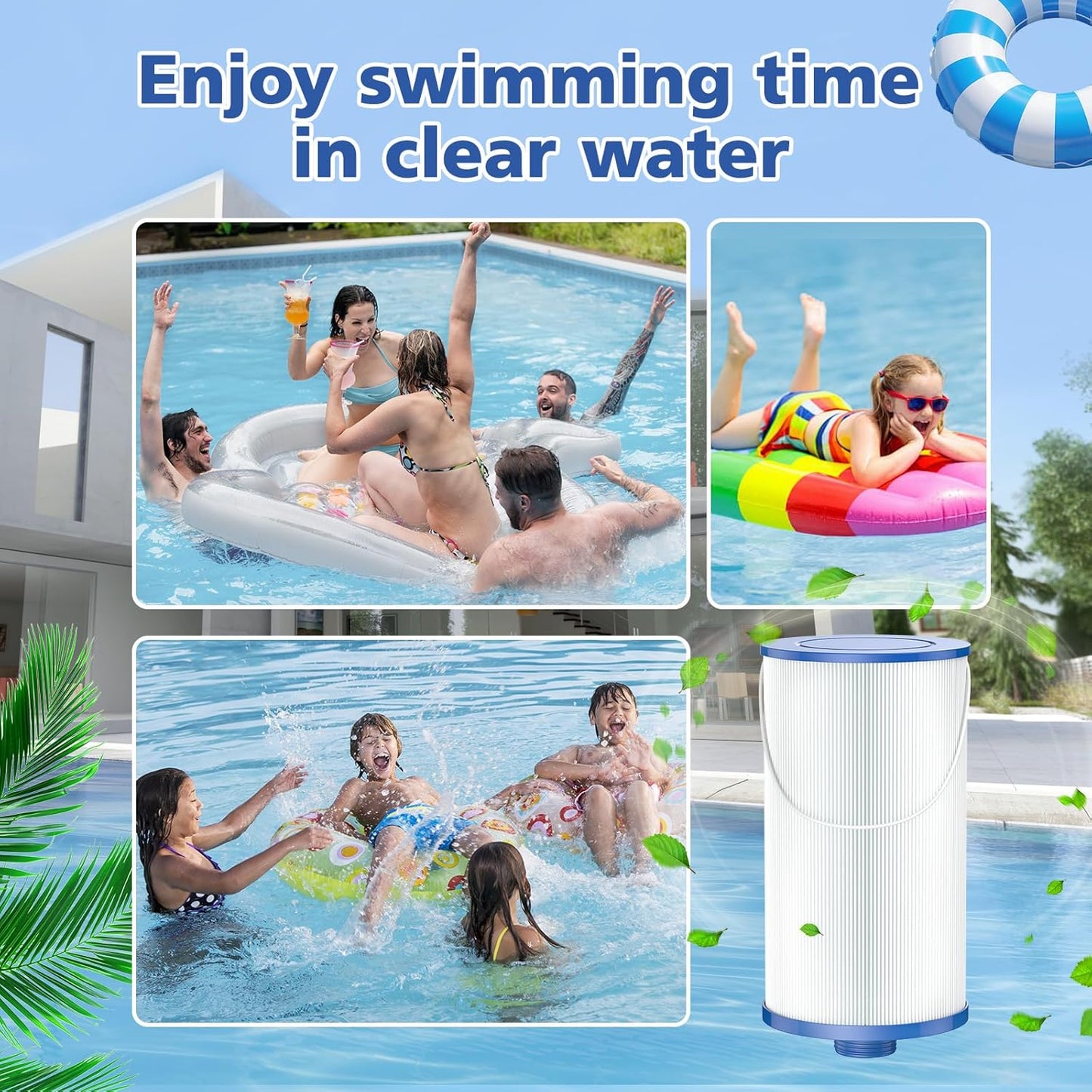 303279 Lifesmart Hot Tub Filter: Compatible with AquaTerra Spa Filter Replaces,
