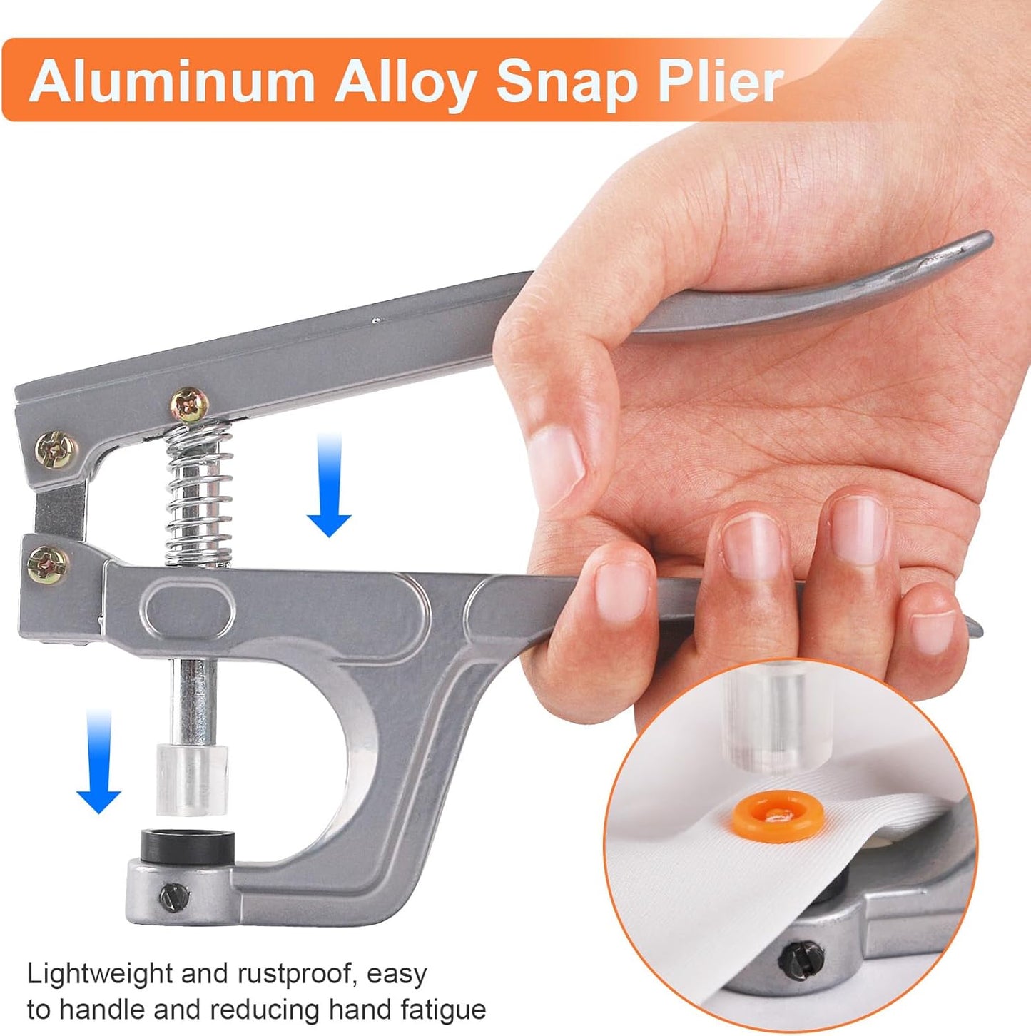 4 Pack Magnetic Staple Remover Tools, Professional Stapler Removers + Snap Button Kit with Snaps Pliers, 240 Sets Plastic Snaps for Fabric