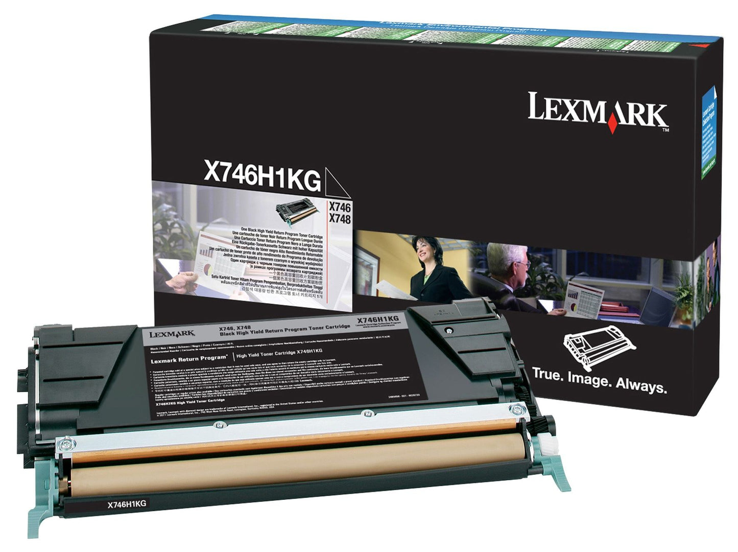 LEXMARK X746H1KG BLACK TONER RETURN PROGRAM YIELD 12K