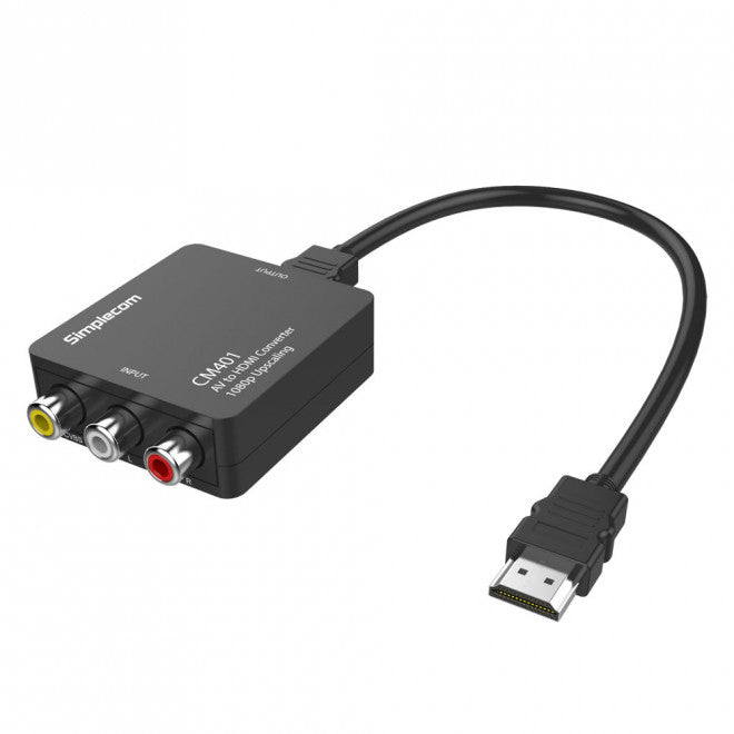 SIMPLECOM CM401 Composite AV CVBS 3RCA to HDMI Video Converter