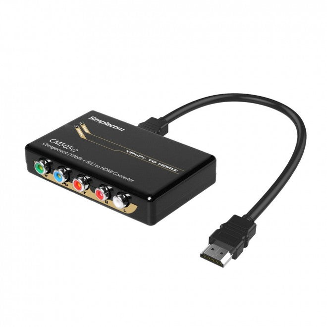 SIMPLECOM CM505v2 Component (YPbPr + Stereo R/L) to HDMI Converter