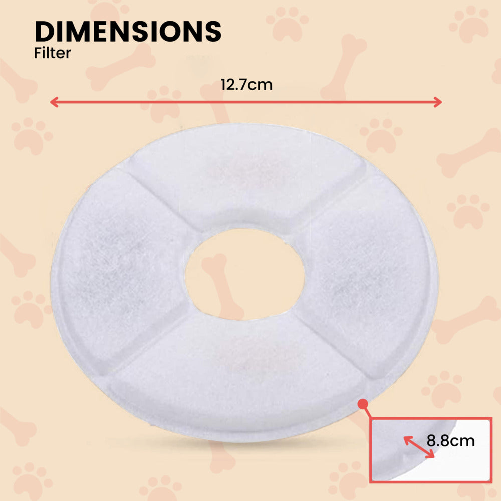 Floofi Pet Water Fountain 2.4 Filter 6Pcs Per Pack