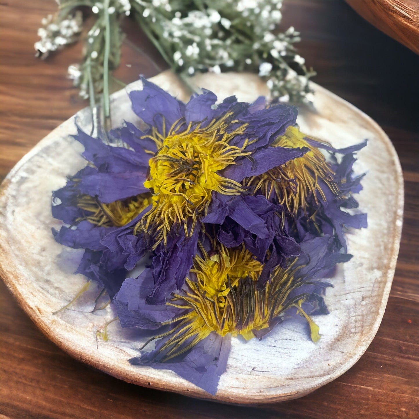 Orku 10g Dried Blue Lotus Flowers - Whole