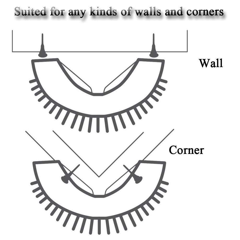 Cat Self Groomer Catnip Wall Corner Scratcher Comb Grooming Massage Brush