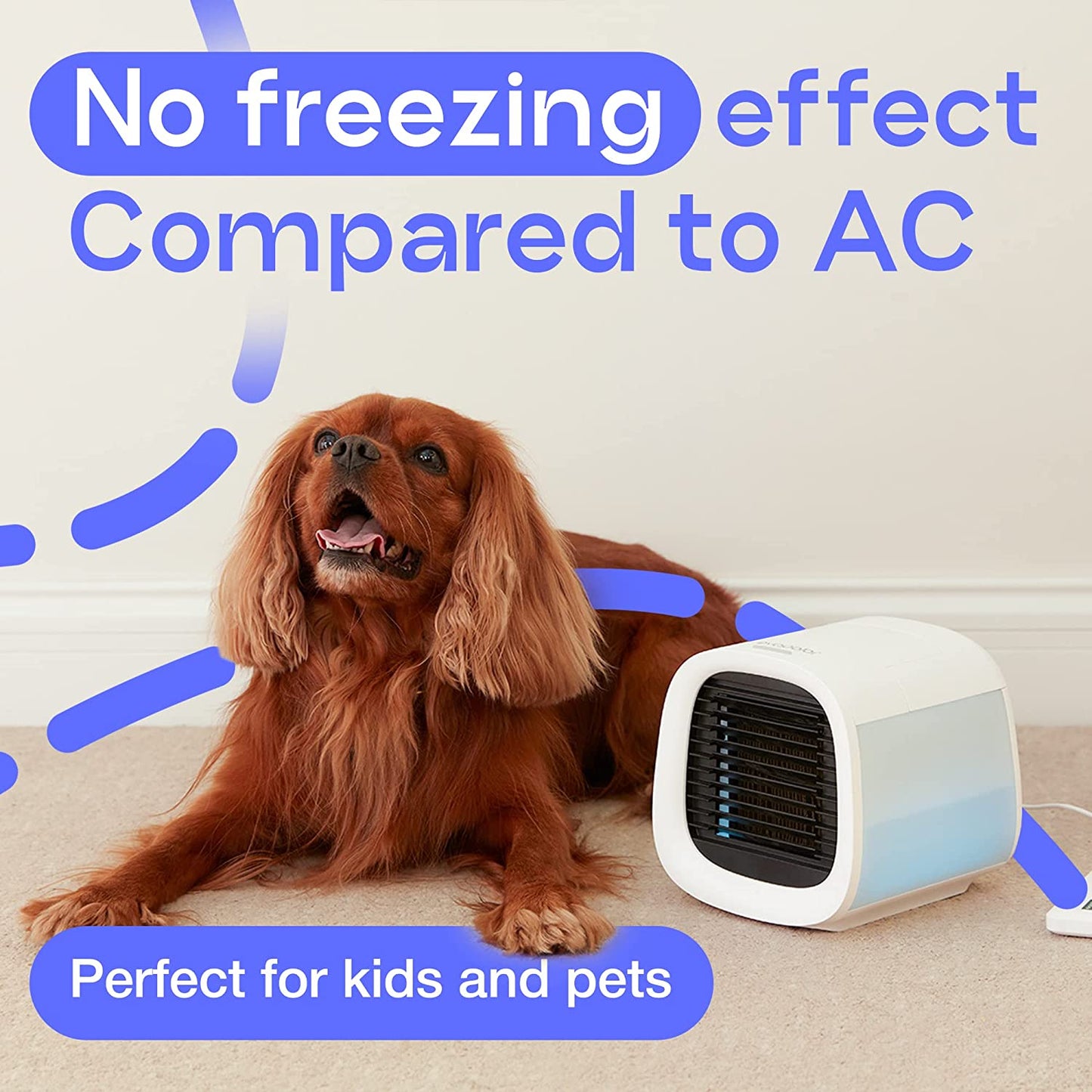 Evapolar evaCHILL - Personal Portable Air Cooler and Humidifier, with USB Connectivity and LED Light, Grey
