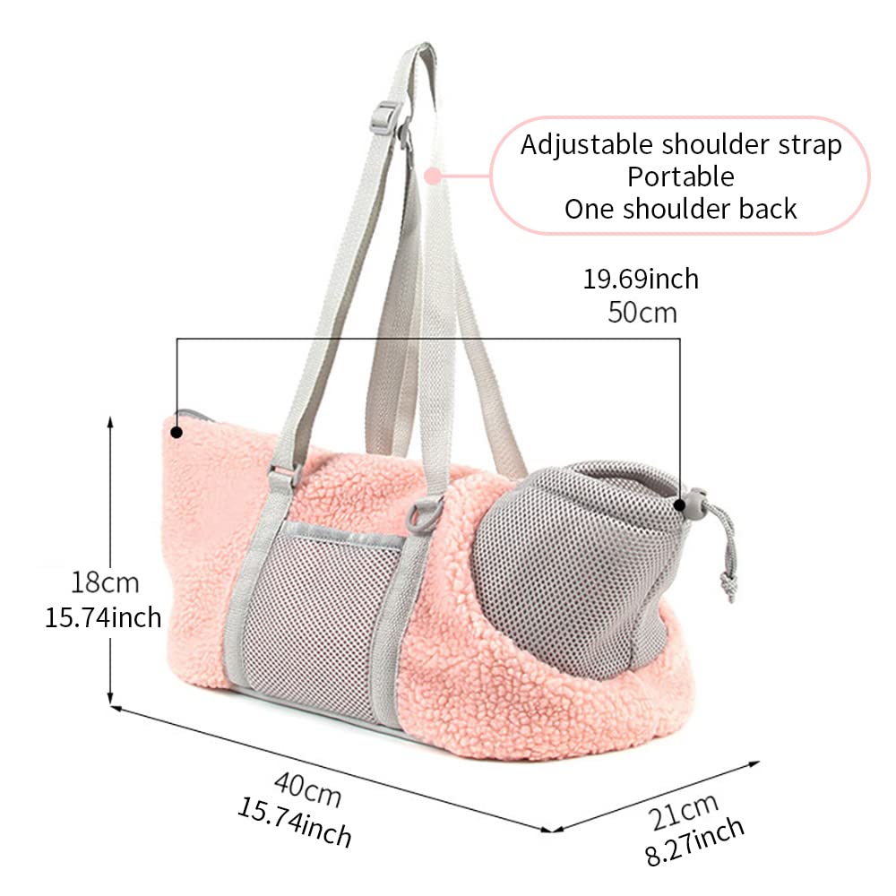 LIFEBEA Comfy Shoulder Bag for Small Dogs, Puppies, Kittens Up to 3kg Grey