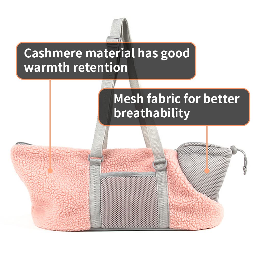 LIFEBEA Comfy Shoulder Bag for Small Dogs, Puppies, Kittens Up to 3kg Grey