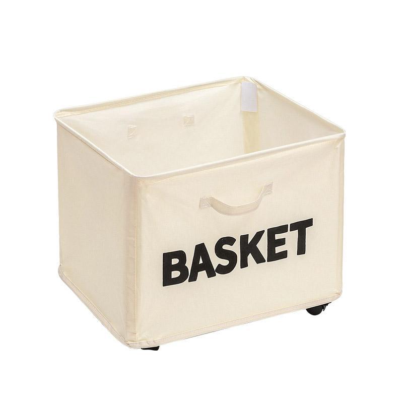 Rolling Storage Basket with Wheels for Under Desk