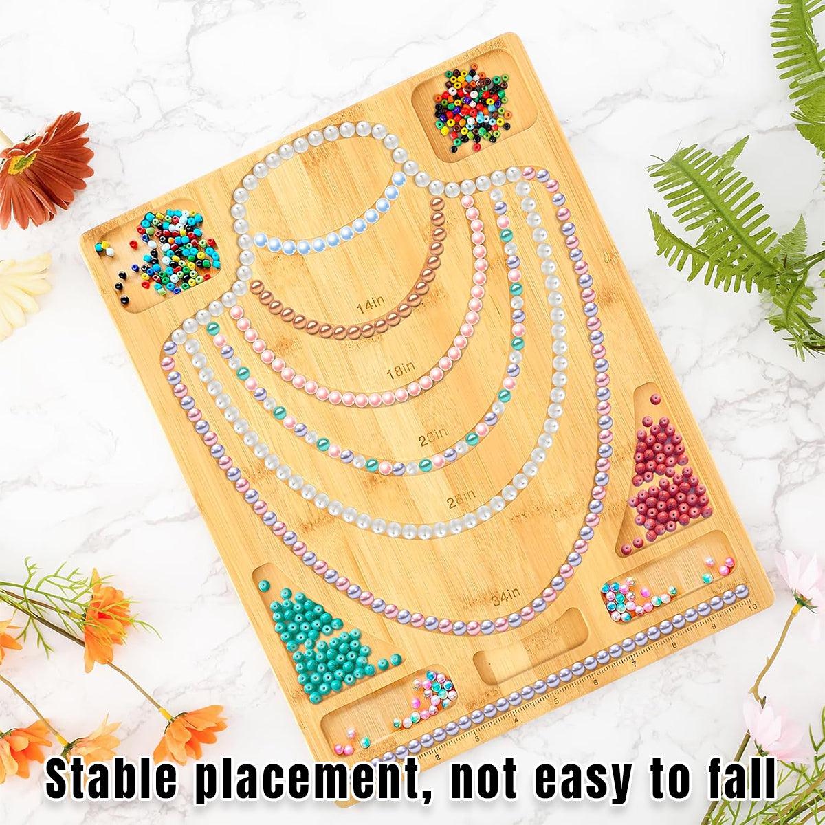 Wooden Beading Board DIY Bracelet Anklet String Design Bead Plate