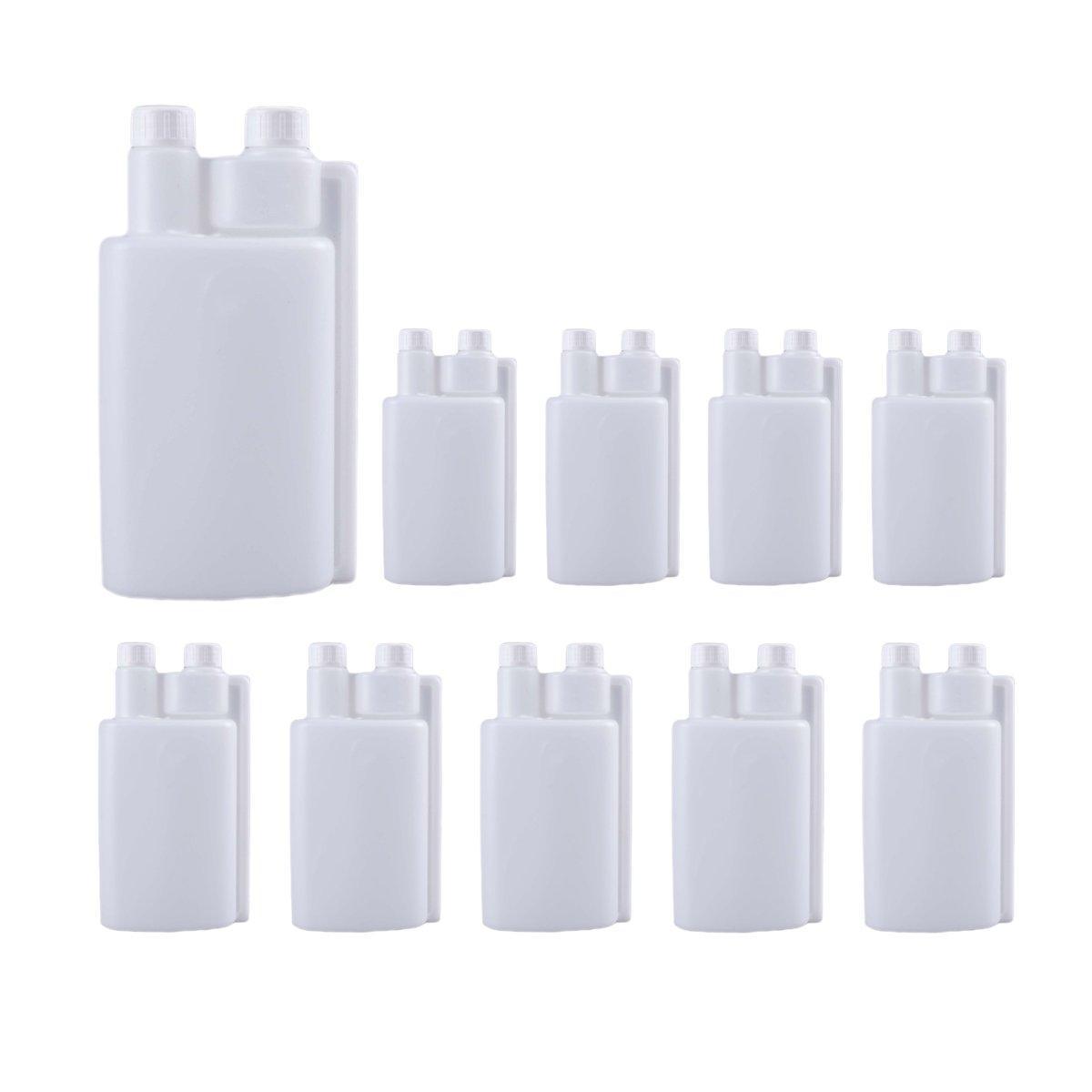 250-1000ml Plastic Twin Chamber Bottle with Tamper Evident Cap