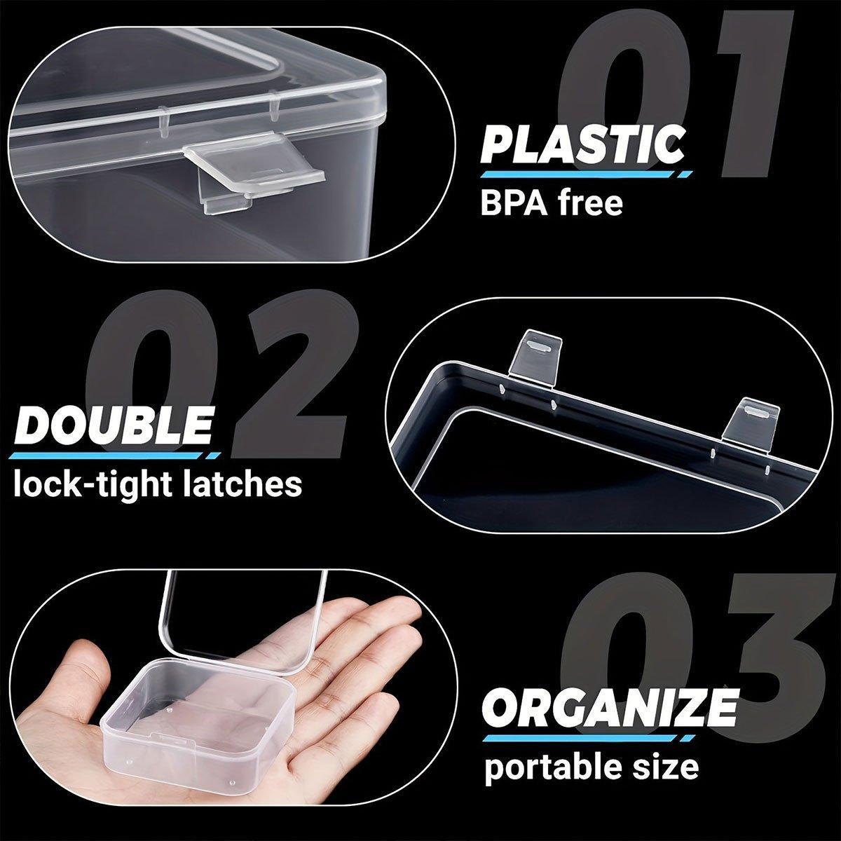 Storage Box Transparent Desktop Organizer Jewellery Beads Box