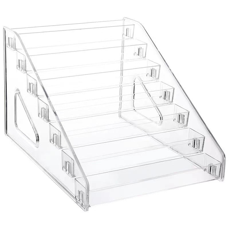 6-Tier Layer Nail Polish Storage Box Multi Layer Clear Display Rack