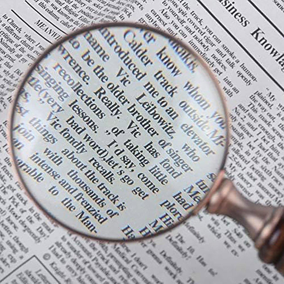 1PCS Vintage Ebony Handle Handheld Metal Magnifier Classical Nostalgic